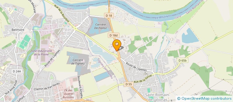 localisation de l'entreprise BESSTERRAT  SAINT-ROMAIN-DE-JALIONAS