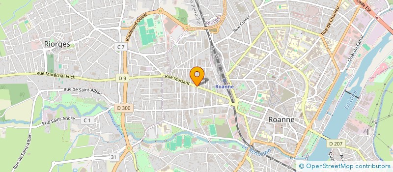 localisation de l'entreprise BEST  ROANNE