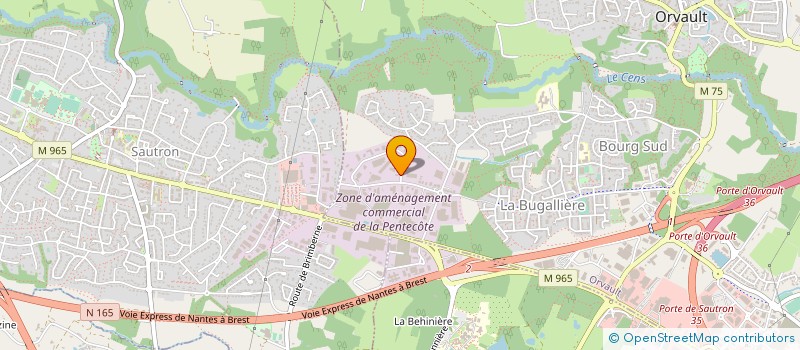localisation de l'entreprise BEST ATLANTIQUE  ORVAULT