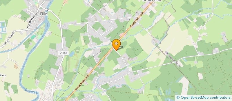 localisation de l'entreprise BEST AUTO 72  GUECELARD