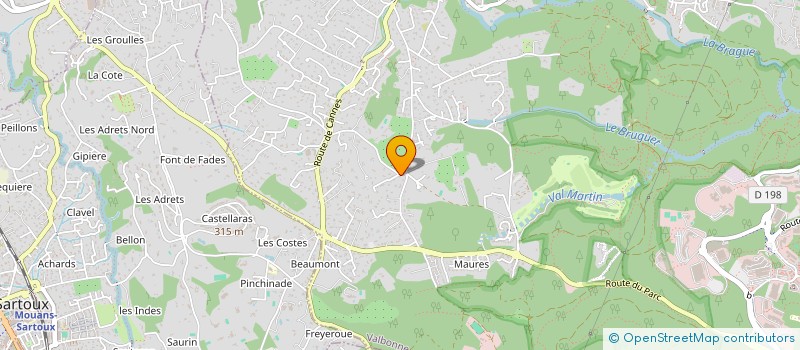 localisation de l'entreprise BEST AZUR 2  VALBONNE