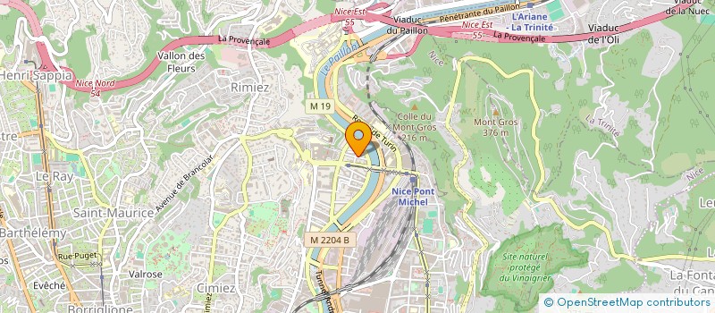 localisation de l'entreprise BEST AZUR TRANSFERT à NICE