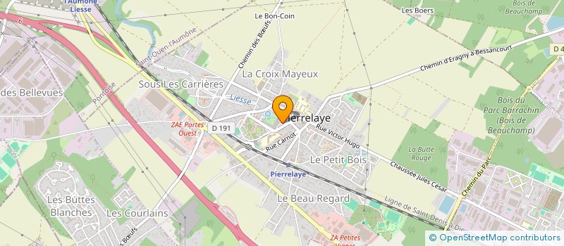 localisation de l'entreprise BEST BARBER  PIERRELAYE