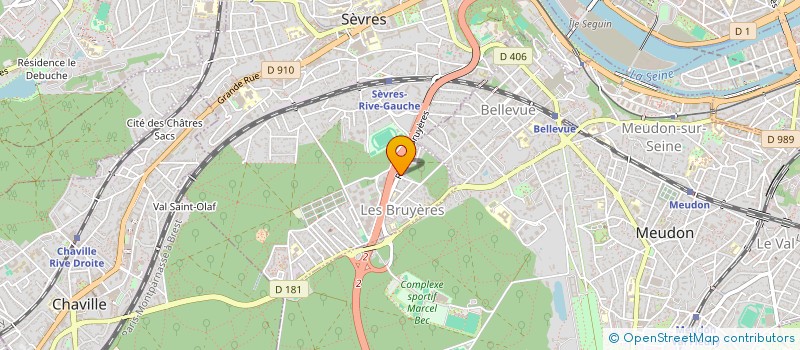 localisation de l'entreprise BEST CAR à SEVRES