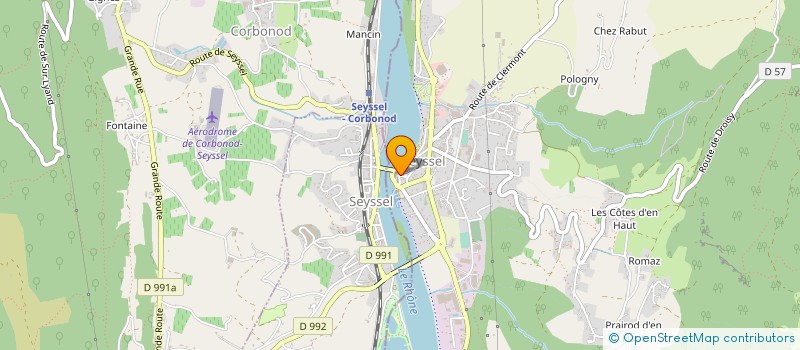 localisation de l'entreprise BEST CARS  SEYSSEL