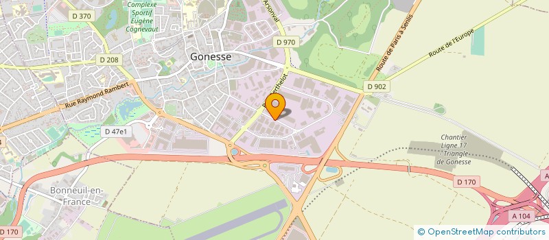 localisation de l'entreprise BEST CHINA FOOD à GONESSE