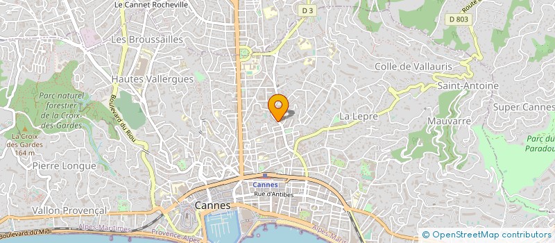 localisation de l'entreprise BEST COOK MASTER'S à CANNES