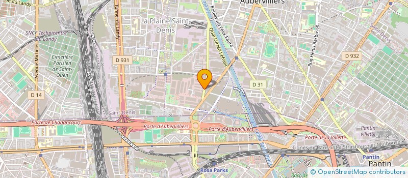 localisation de l'entreprise BEST DENIM à AUBERVILLIERS