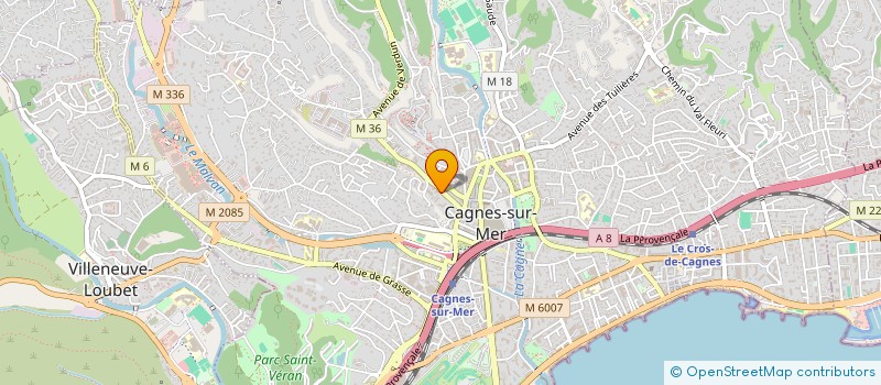 localisation de l'entreprise BEST DRIVER 06 à CAGNES-SUR-MER