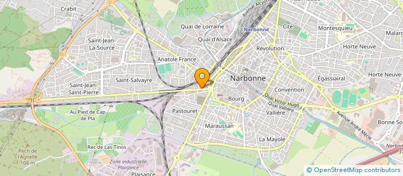 localisation de l'entreprise BEST EAT 11  NARBONNE