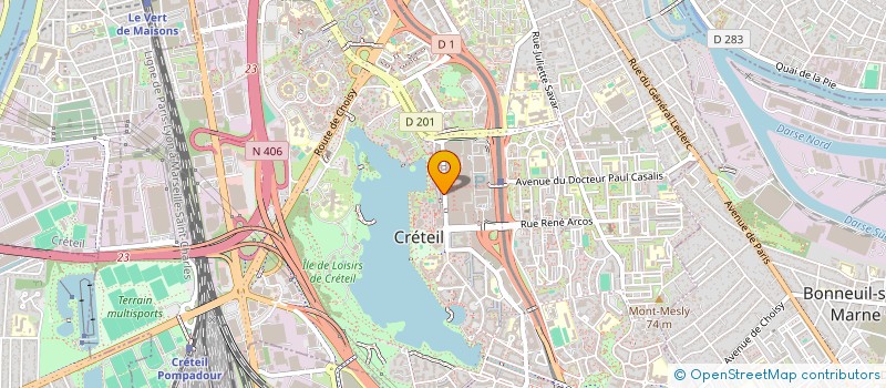 localisation de l'entreprise BEST EYES CRETEIL SOLEIL à CRETEIL