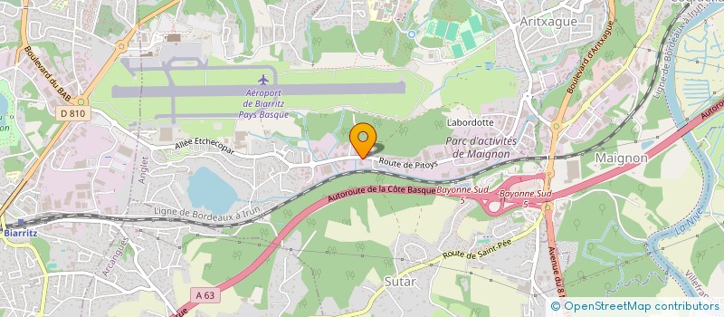 localisation de l'entreprise BEST FIRES à ANGLET