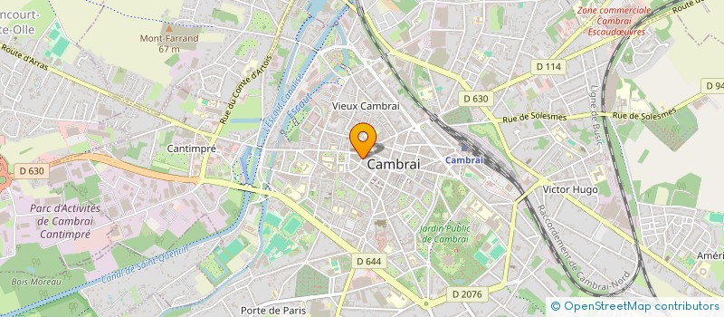 localisation de l'entreprise BEST FOOD à CAMBRAI