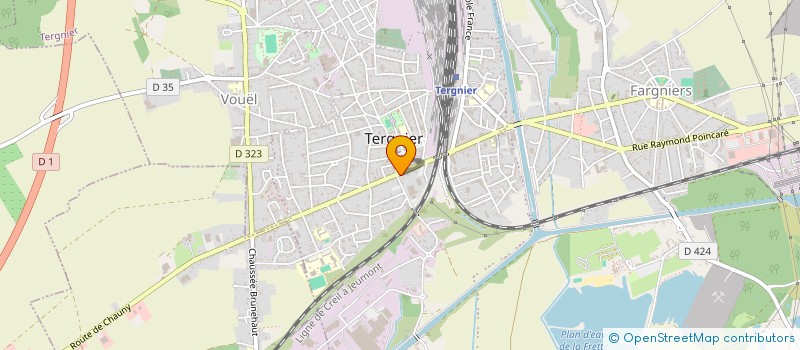 localisation de l'entreprise BEST FOOD à TERGNIER