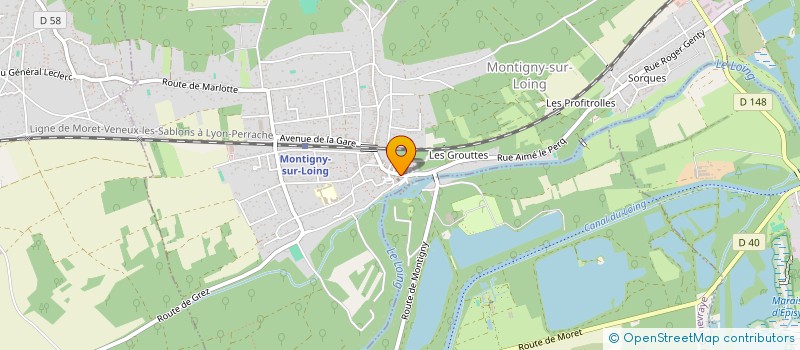 localisation de l'entreprise BEST FOOD à MONTIGNY-SUR-LOING