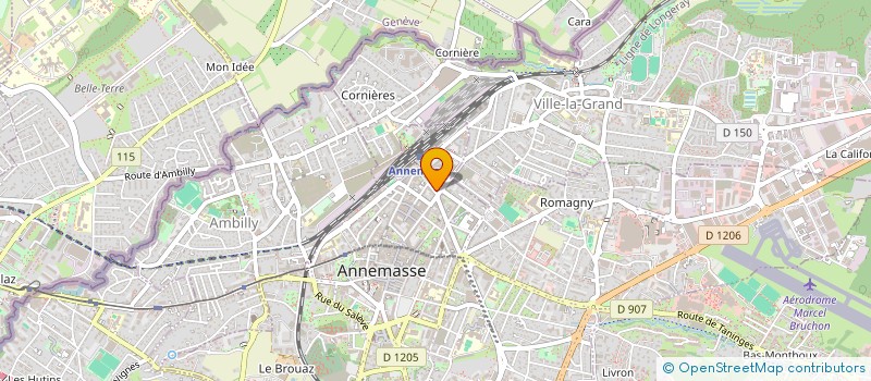 localisation de l'entreprise BEST FOOD  ANNEMASSE