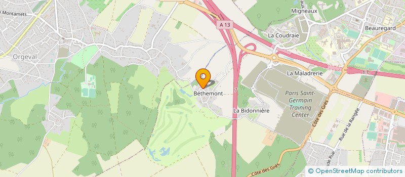 localisation de l'entreprise BEST FOOTBALL MANAGEMENT  POISSY