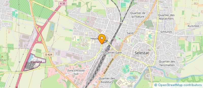localisation de l'entreprise BEST HABITAT à SELESTAT