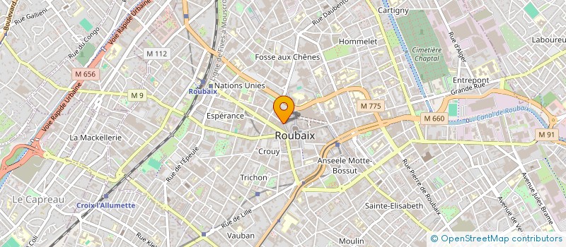 localisation de l'entreprise BEST IMPORT MUSIC à ROUBAIX