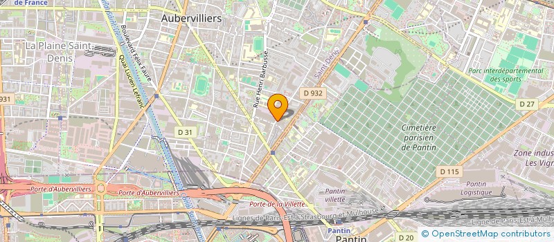 localisation de l'entreprise BEST INTERNATIONAL  AUBERVILLIERS