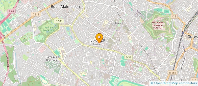 localisation de l'entreprise BEST LOC AUTO à RUEIL-MALMAISON
