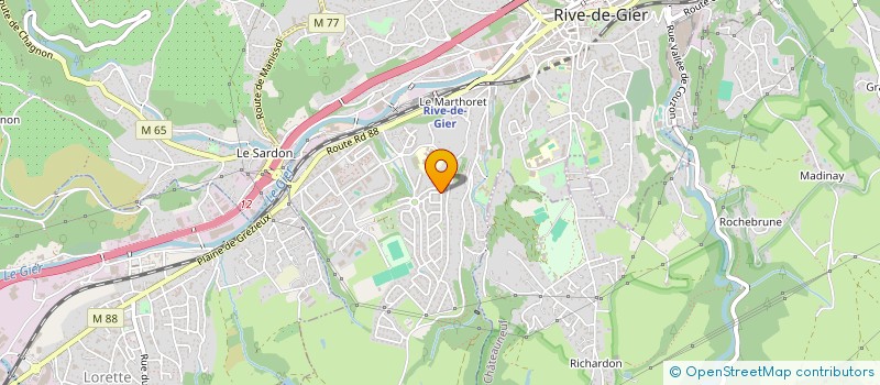 localisation de l'entreprise BEST OF PIZZ' à RIVE-DE-GIER