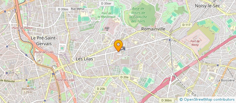 localisation de l'entreprise BEST ONE à LES LILAS