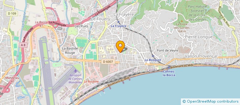 localisation de l'entreprise BEST PIZZA à CANNES