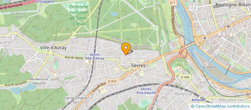 localisation de l'entreprise BEST SPORTS à SEVRES