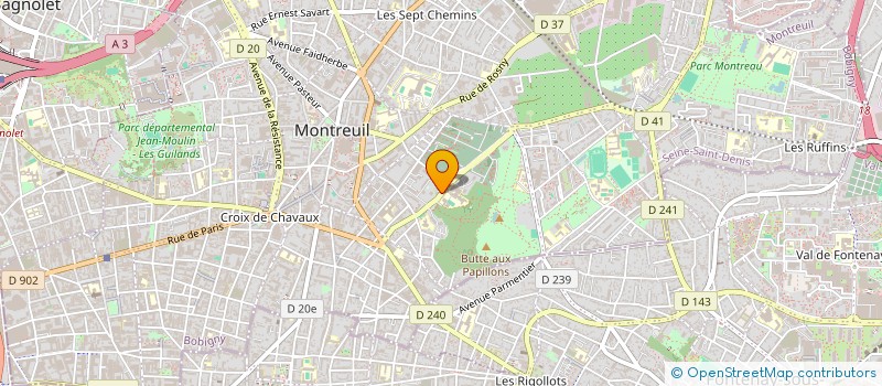 localisation de l'entreprise BEST TALENT à MONTREUIL