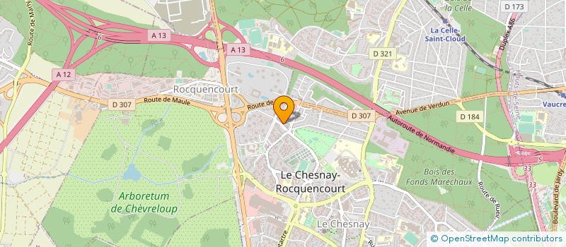 localisation de l'entreprise BEST WINES ET FOOD  LE CHESNAY-ROCQUENCOURT