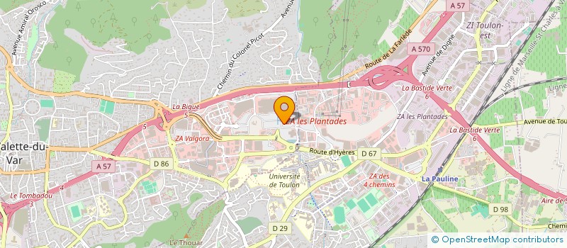 localisation de l'entreprise BESTIEU à LA VALETTE-DU-VAR