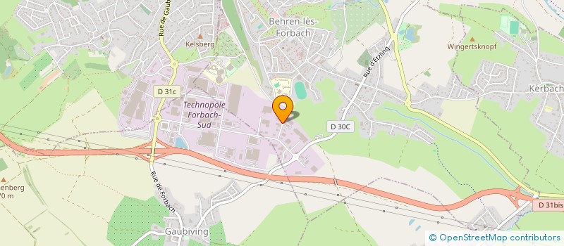localisation de l'entreprise BESTP  BEHREN-LES-FORBACH