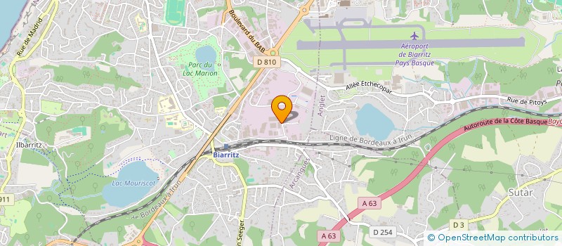 localisation de l'entreprise BESTRAINING à BIARRITZ
