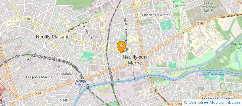 localisation de l'entreprise BET 314 à NEUILLY-SUR-MARNE