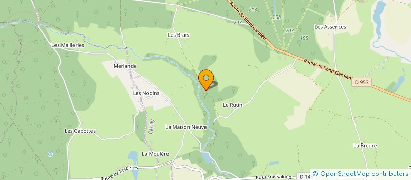 localisation de l'entreprise BET  CERILLY