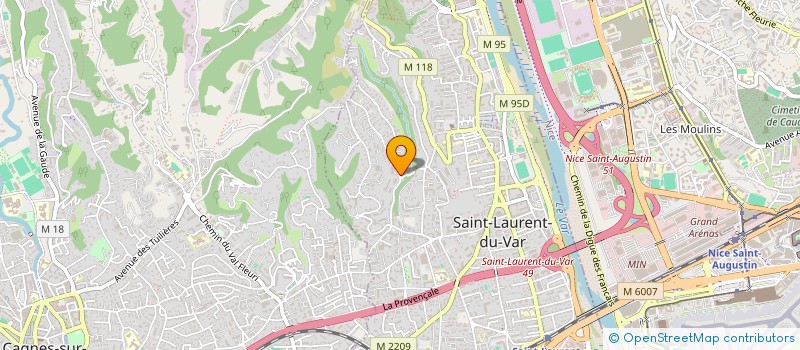 localisation de l'entreprise BET AZUR INGENIERIE à SAINT-LAURENT-DU-VAR