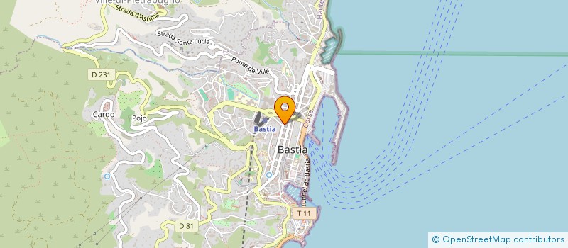 localisation de l'entreprise BET BSV à BASTIA