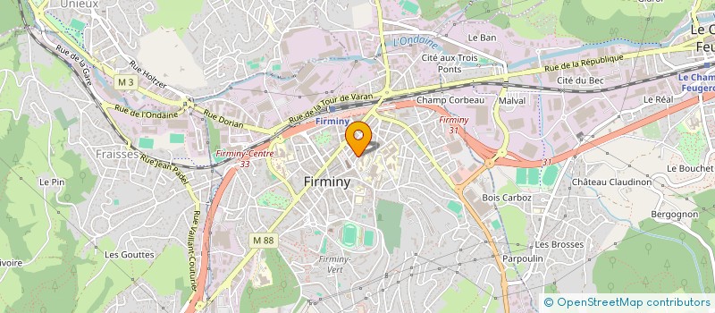 localisation de l'entreprise BET CEIDR à FIRMINY