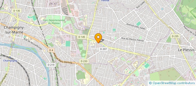 localisation de l'entreprise BET CONSEIL HABITAT à CHAMPIGNY-SUR-MARNE