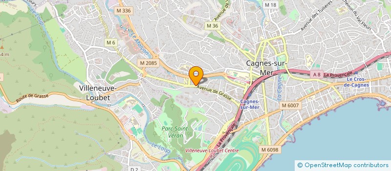 localisation de l'entreprise BET CUTRI  CAGNES-SUR-MER