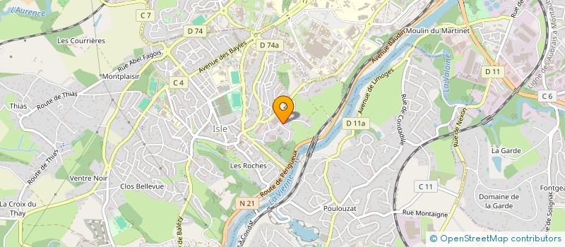 localisation de l'entreprise BET DELOMENIE à ISLE