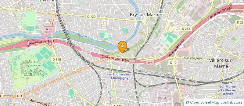 localisation de l'entreprise BET ELTEC à BRY-SUR-MARNE