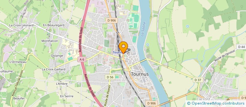 localisation de l'entreprise BET FABIEN BALLANDRAS  TOURNUS