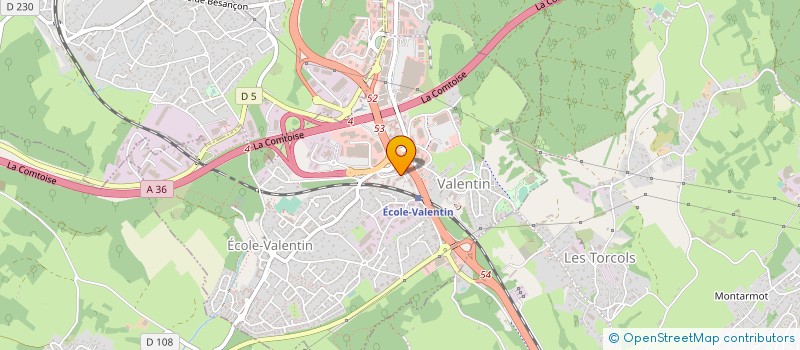 localisation de l'entreprise BET GALLET à ECOLE-VALENTIN