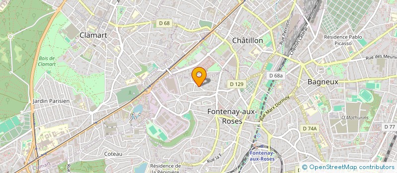 localisation de l'entreprise BET GREEN à FONTENAY-AUX-ROSES