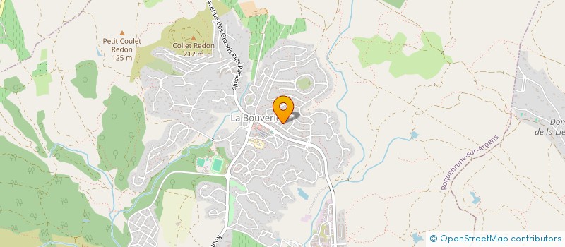 localisation de l'entreprise BET HOUEIX à ROQUEBRUNE-SUR-ARGENS