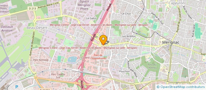 localisation de l'entreprise BET LECOBAT  MERIGNAC