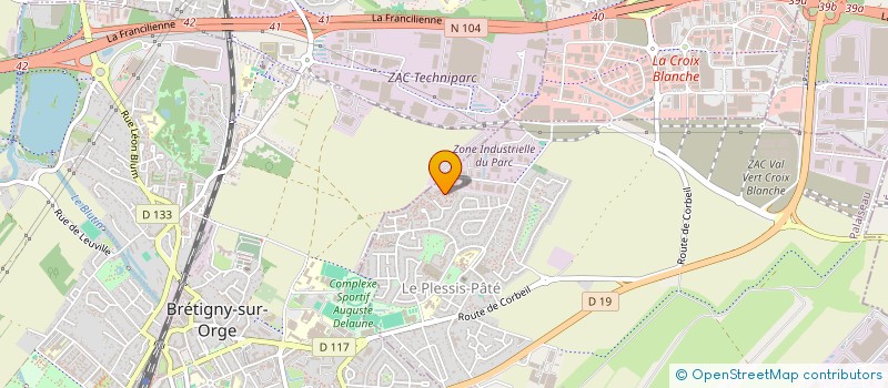 localisation de l'entreprise BET METRE BATIMENT à LE PLESSIS-PATE