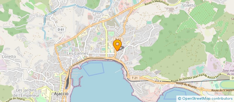 localisation de l'entreprise BET MORETTI à AJACCIO
